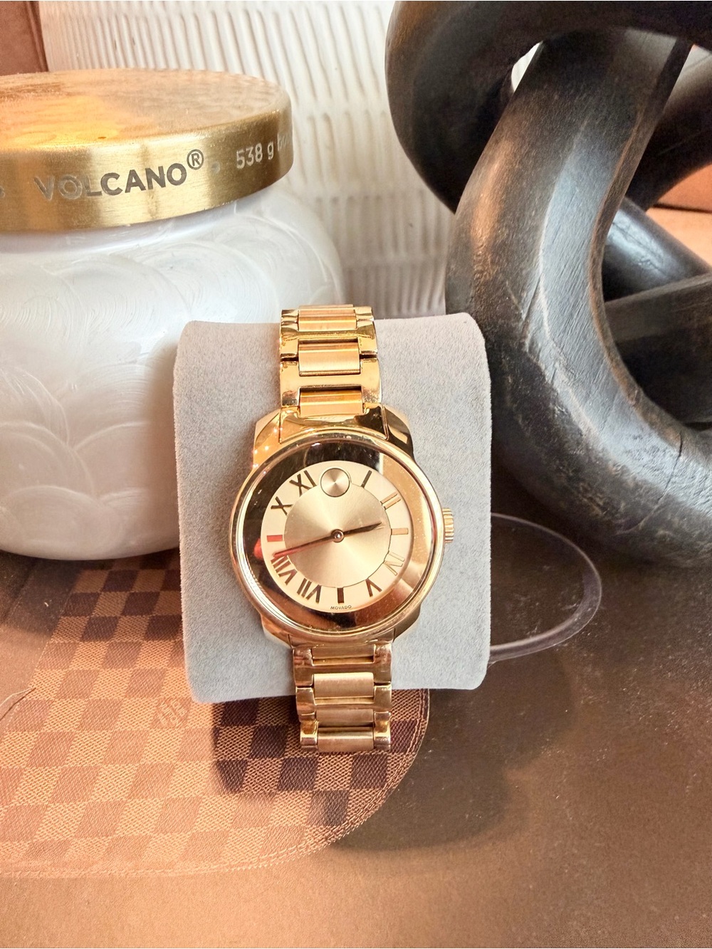 Movado Bold Gold-Tone Women's Bracelet Watch